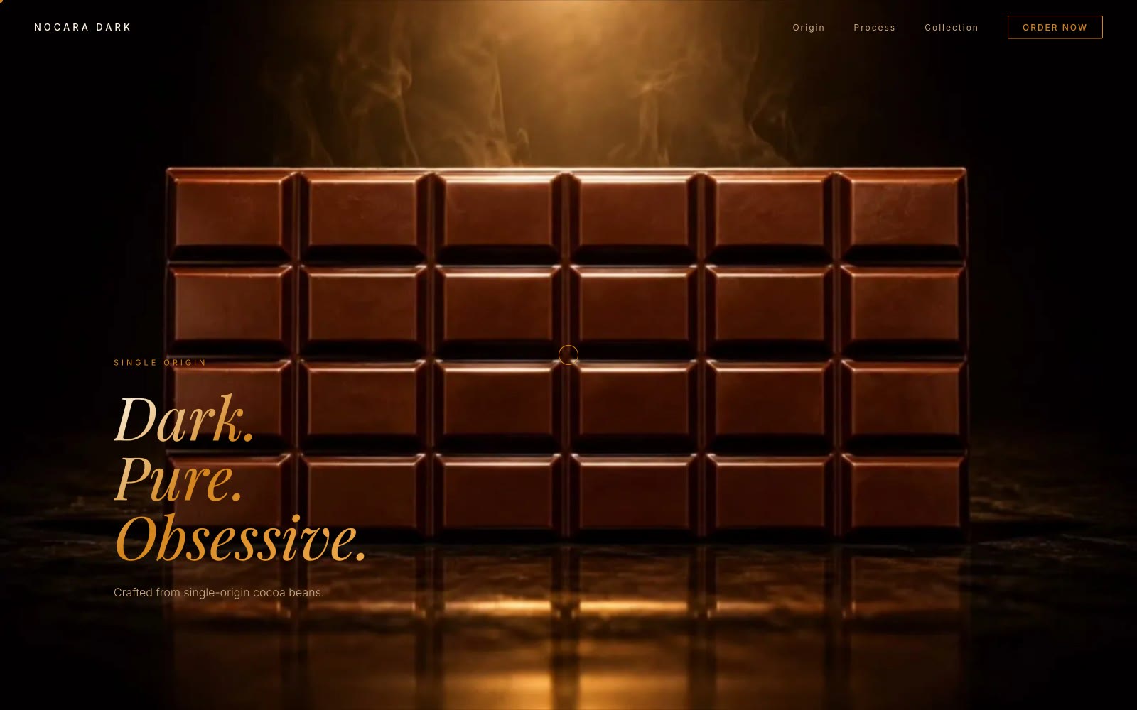 Website landing page